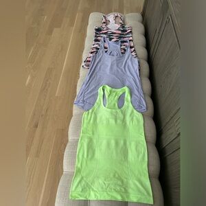 LULULEMON set of 3: workout tops - GREAT CONDITION!!!!